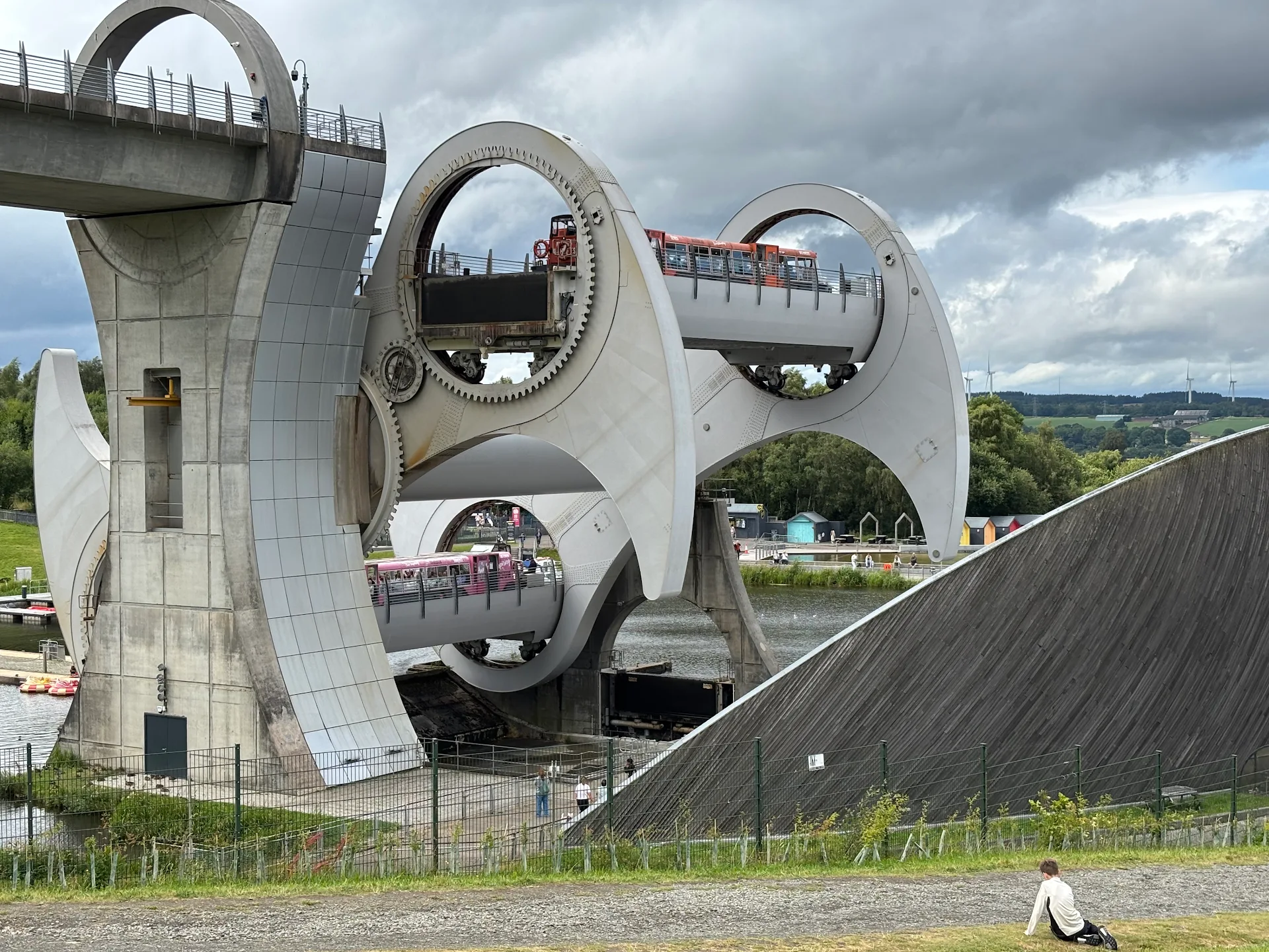 The Falkirk Wheel photographed during Michael Loveman’s motorhome holiday